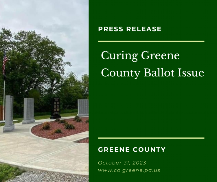 Home News/Notices Curing Greene County Ballot Issue